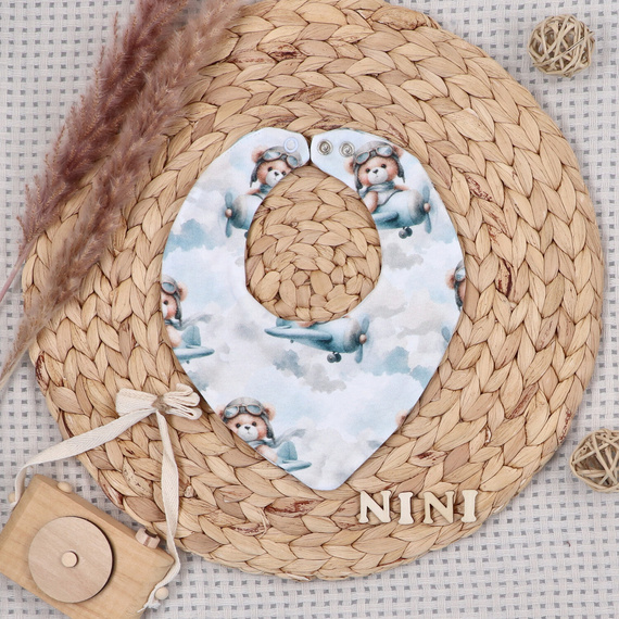 NINI ABK-0058/PIL 4-dielna detská súprava Baby Bear Pilot