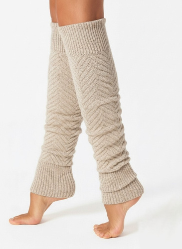 Gamaše Gatta Wedel Soft art.01 - teplé žakárové gamaše na zimu, béžové