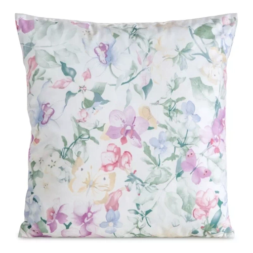 Obliečka na vankúš 45x45 Mink 29 Eurofirany zamat kvety