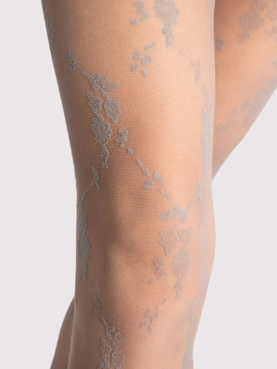 Pančuchové nohavice Fiore Rosalia G6132 20 den kvetinový vzor matné