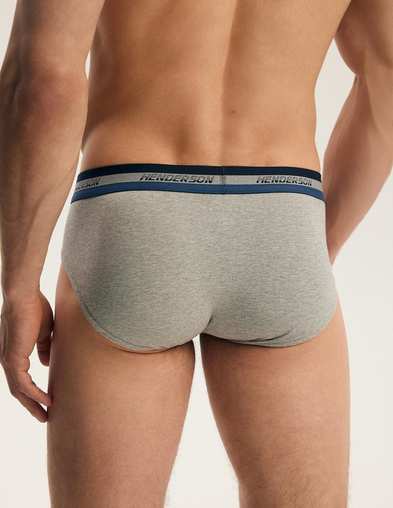 Slipy pánske Henderson Far 45787 2-pak bavlnené sivé a jeans