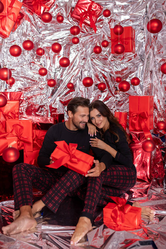 Ordesa Dámske pyžamo s dlhým rukávom a dlhými nohavicami Italian Fashion - čierna/potlač