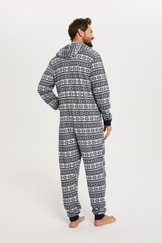 Alaska Pánsky overal Italian Fashion - tmavomodrý