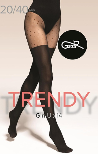 Pančuchy Gatta Trendy Girl-up 14 imitácia ponožiek 20/40 den