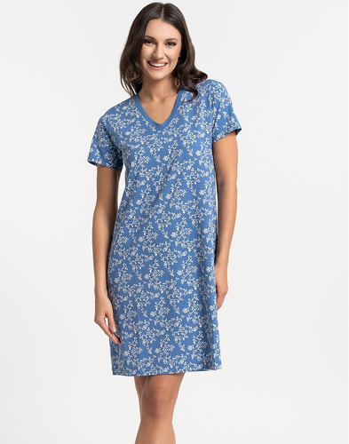 Dámska nočná košeľa Moraj PDK2700-009 bavlna V výstrih pohodlie