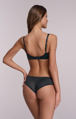 1030 Ava Petrol polomäkká podprsenka s kosticami, kvetinová výšivka