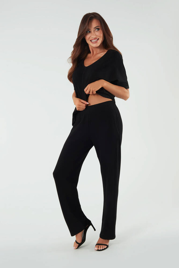 Soler Blúzka s krátkym rukávom Italian Fashion - čierna