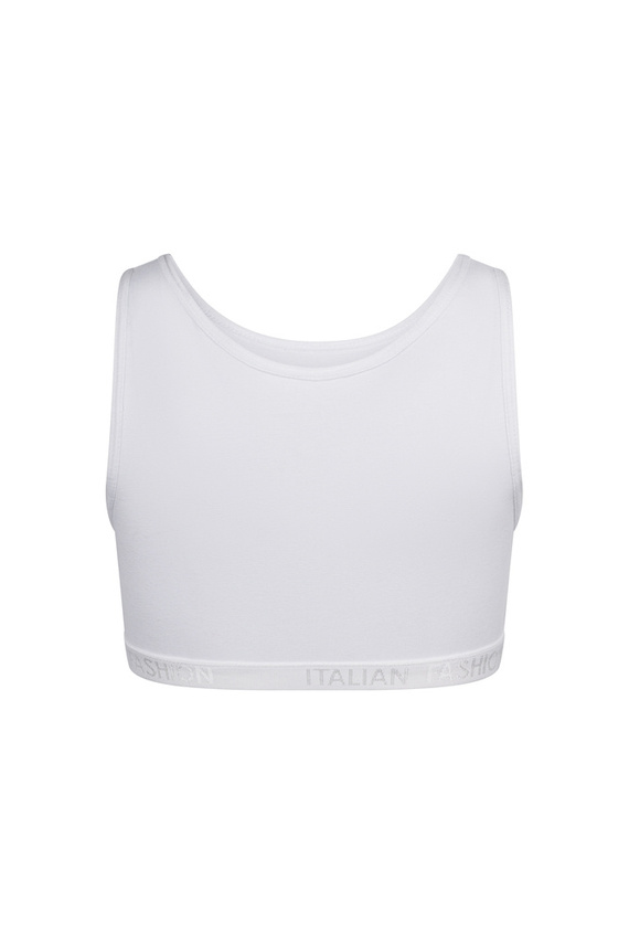Nikola Dievčenská podprsenka so širokými ramienkami Italian Fashion - biela