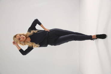 305 Paula Dámsky pyžamový oblek - tmavomodrý