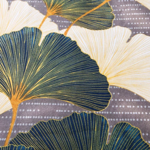 31510/2 Flanelové posteľné prádlo Darymex béžovo zelené listy ginka - sada, 100% bavlna, hrejivé a mäkké