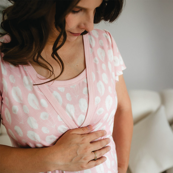 Bambusová nočná košeľa Emily Eevi - ružová