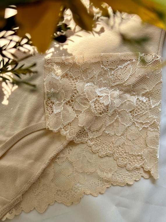 530 Iness Vysoké nohavičky De lafense - béžové