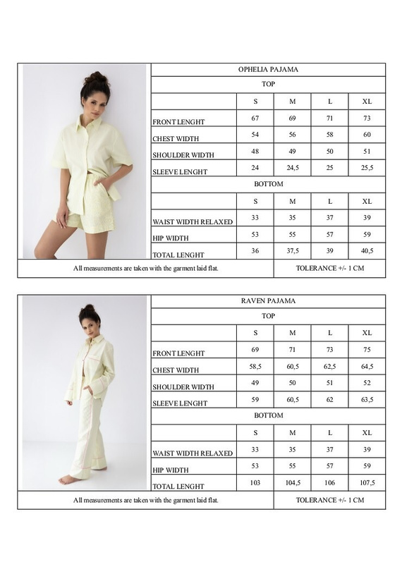 Dámske pyžamo Sensis Raven limetkové – bavlna, košeľa na gombíky a nohavice