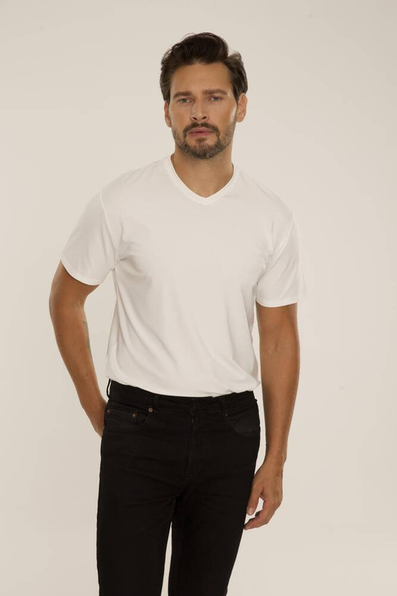 828 Chandler tričko De Lafense - ecru