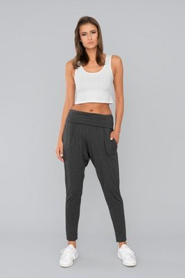 Šedé dámske nohavice Italian Fashion - dark melange