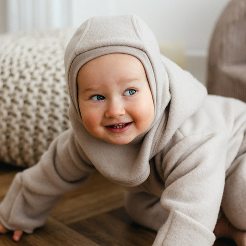 Detská kukla Merino Eevi - fleece a merino vlna, teplá a priedušná