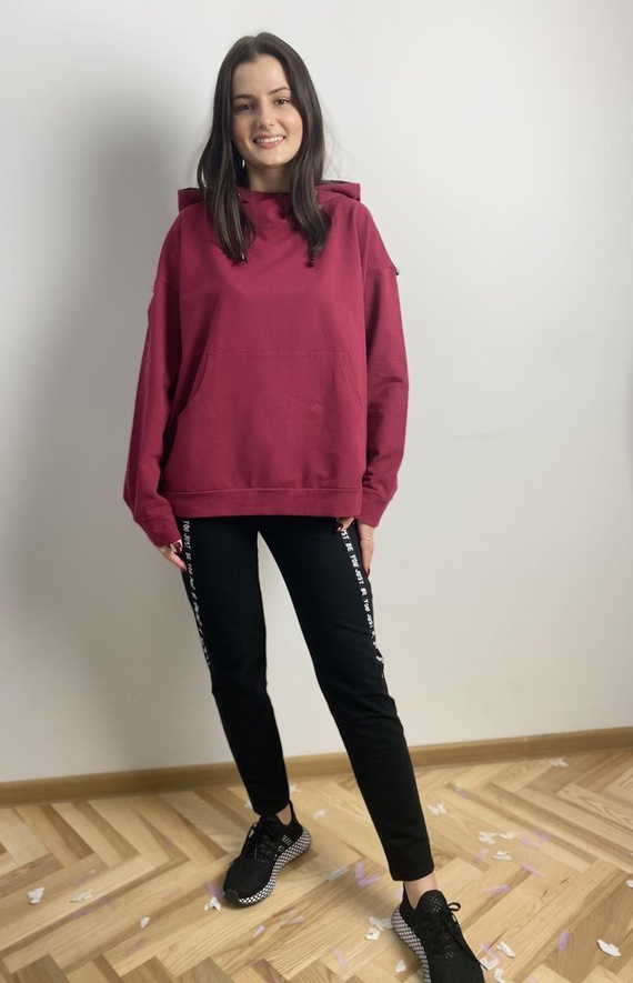 496 Dámska tepláková súprava Just Forex - bordová