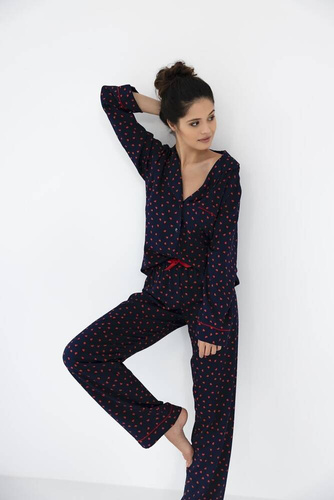 Sophia Dámske pyžamo Sensis - tmavomodré