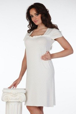 917 Dots Forex nočná košeľa - ecru