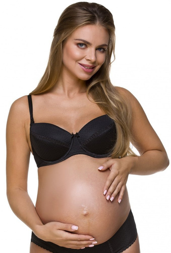 1732 Kojiaca podprsenka LUPOLINE - čierna