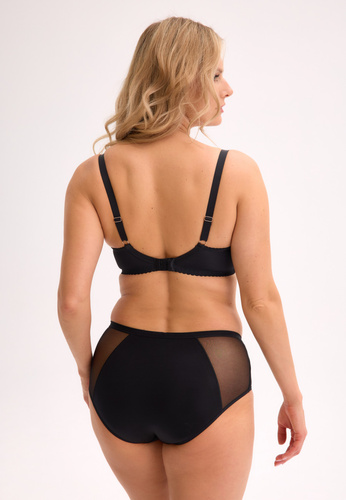 GFP 1374 Gaia Fatma dámske nohavičky - moka a čierna, pohodlné čipkované nohavičky