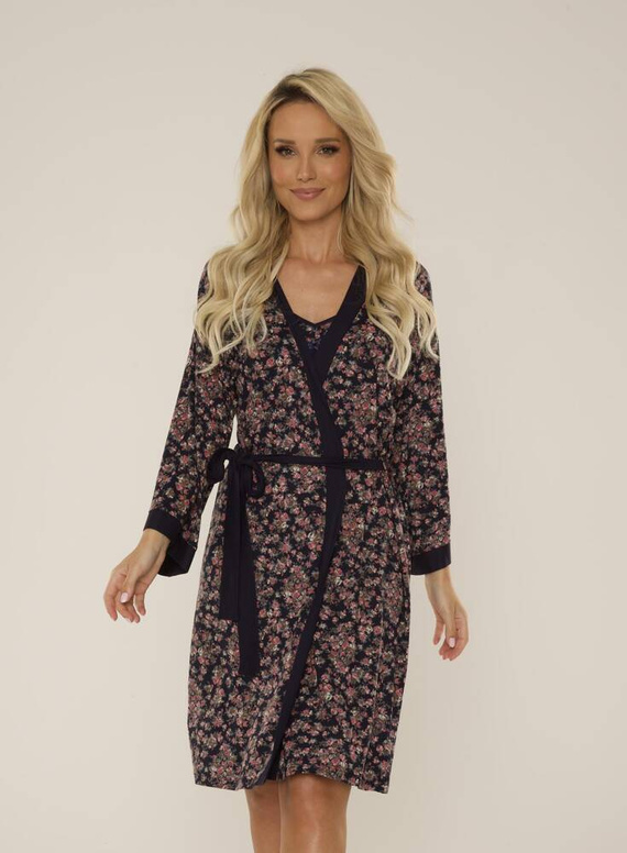 468 Mia Forex dámsky župan - tmavomodrý