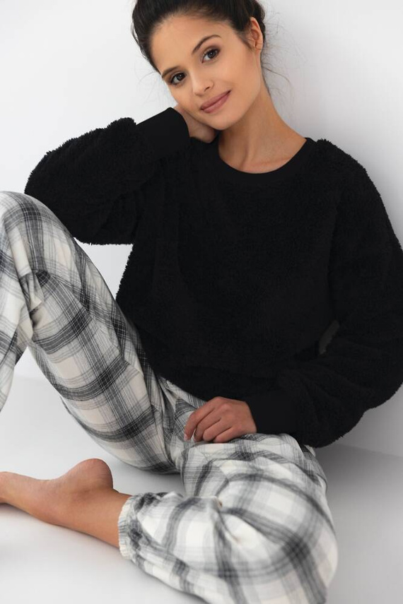 Dámske pyžamo Meredith Sensis - čierne