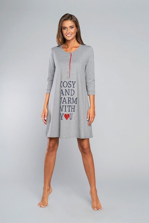 Balm tričko pre tehotné a dojčiace ženy. 3/4 rukáv Italia Fashion - melange