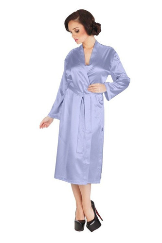 798 Klasický dámsky župan Forex - modrý/modrý