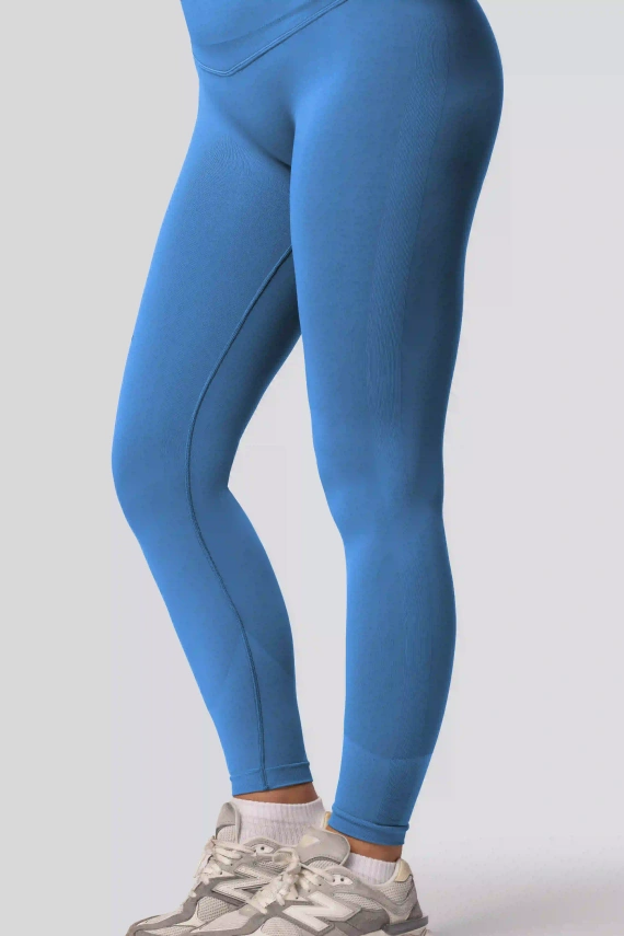 Legíny push-up Spaio PRO vysoký pás krycie tvarujúce ice blue