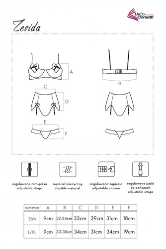 Zevida LC 90110 Dámsky set LivCo Corsetti Fashion