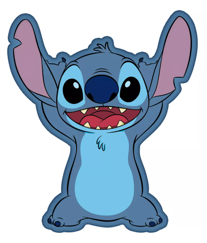 Vankúš v tvare Lilo a Stitch Jerry Fabrics modrý