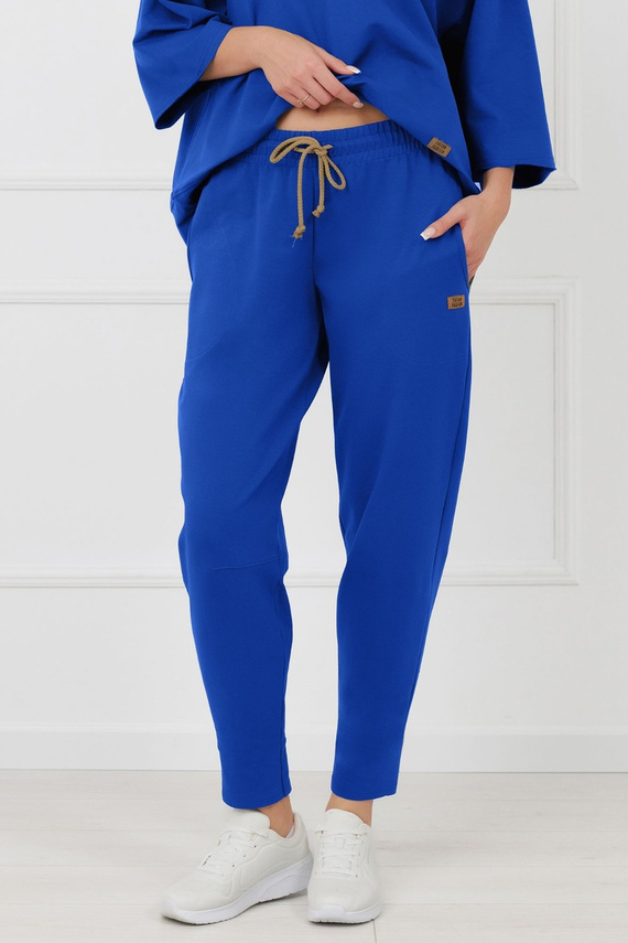 Tepláky Kaori Italian Fashion bavlna-kobalt