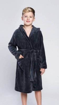 Chlapčenský župan Mimas Italian Fashion- graphite