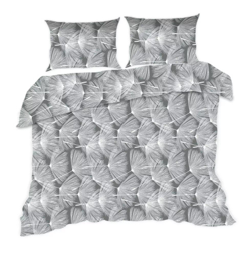 1726N Bavlnené posteľné prádlo Classic E24 Karo dandelion grey white - 100% bavlna, odolná, farebná, 2-dielna súprava