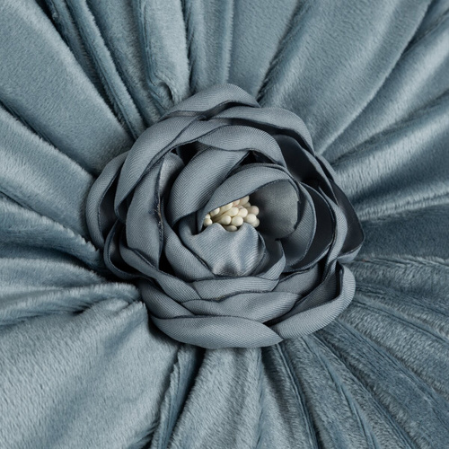 Dekoratívny vankúš Flores Eurofirany kvet Ø40 cm blue