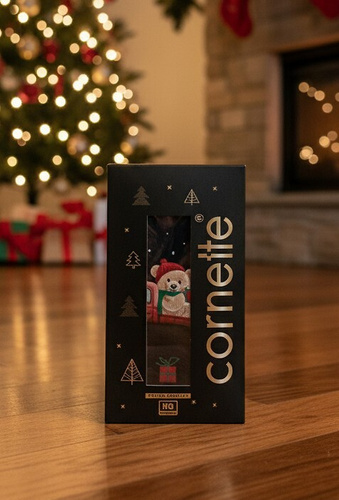 914/01 Vianočná darčeková súprava pre mužov Cornette - boxerky a ponožky, bavlna