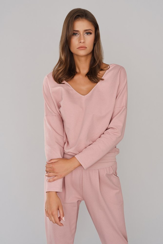 Karina Dámsky set s dlhým rukávom, nohavice Italian Fashion - mint