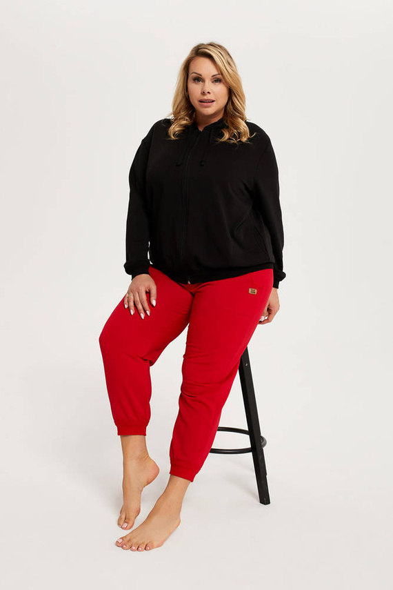 Todra Teplákové nohavice Talianska móda - červená