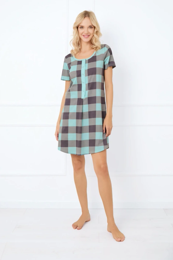 Nočná košeľa Sandra a dojčiace šaty s krátkym rukávom Talianska móda