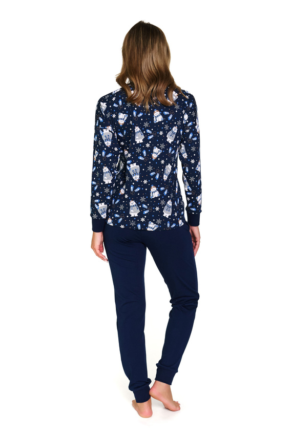 5272 Dámske pyžamo Doctor Nap - Cozy Bear, bavlna, dlhý rukáv a nohavice