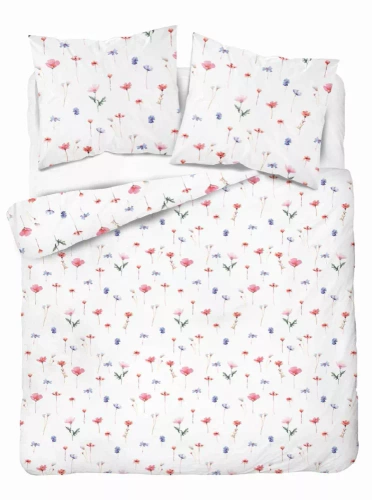 5486 B Detexpol Saténové príbehy bielo - ružové | 100% bavlna, saténová väzba, zips, darčeková krabička