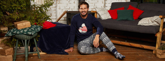 Arktyka Pánske pyžamo Italian Fashion - námornícka modrá