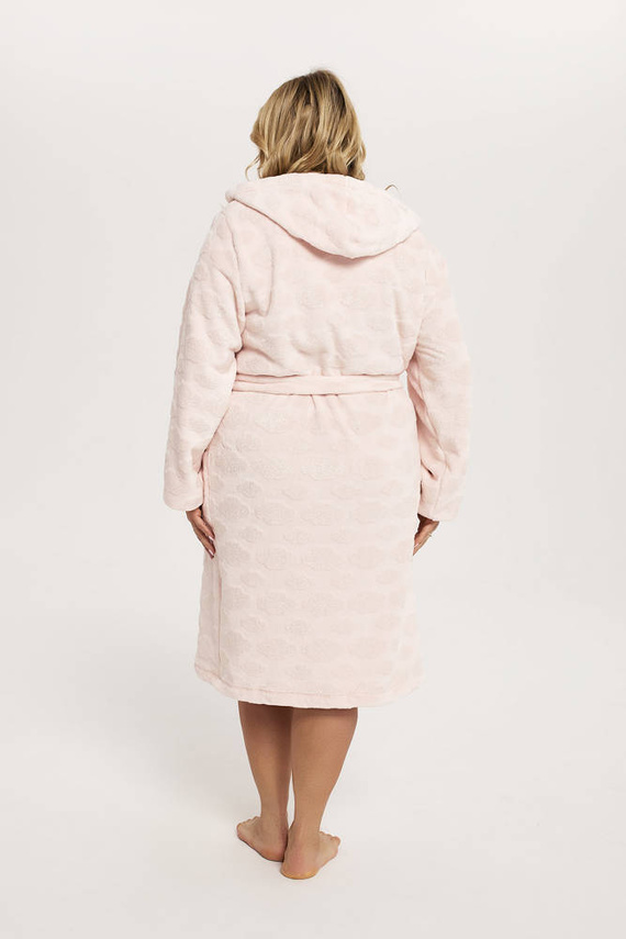 Dámsky župan Drina s kapucňou Italian Fashion - ružový