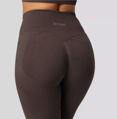 Legíny push-up Spaio PRO vysoký pás krycie tvarujúce chocolate