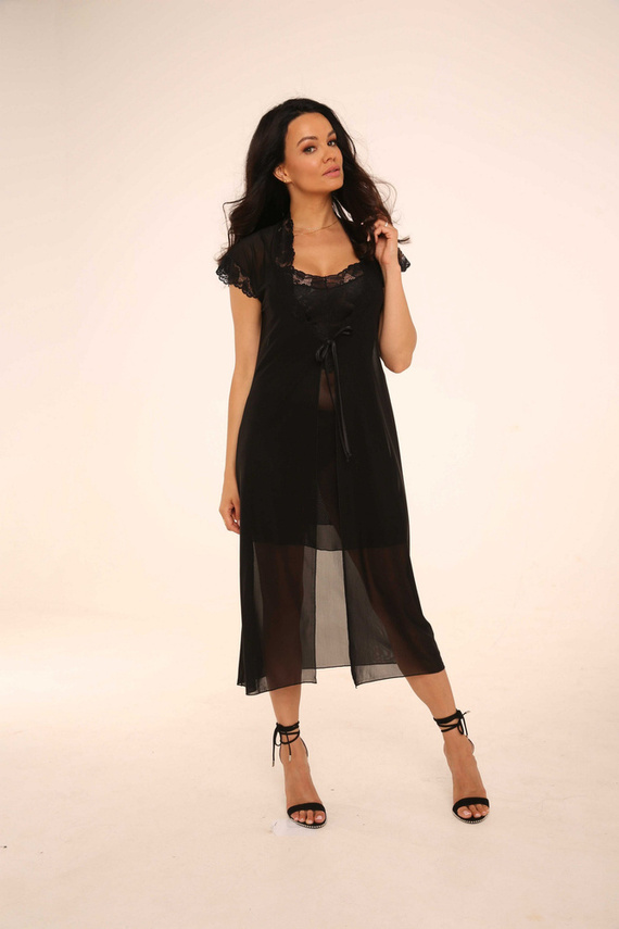 470 Dámsky župan Alison Forex - čierny