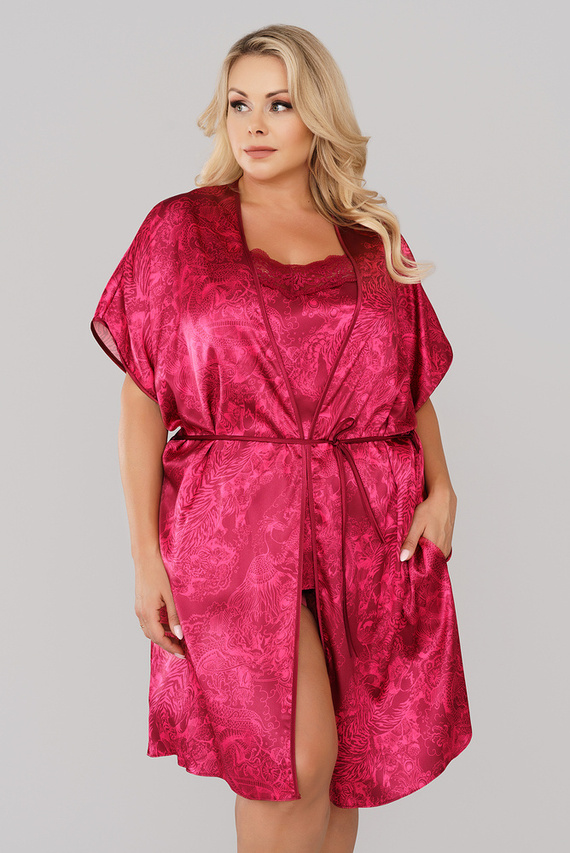 Impresja Dámsky župan Italian Fashion burgundy