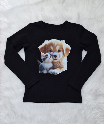 Friends Detská blúzka Bambarillo black- jersey | Pohodlie a štýl