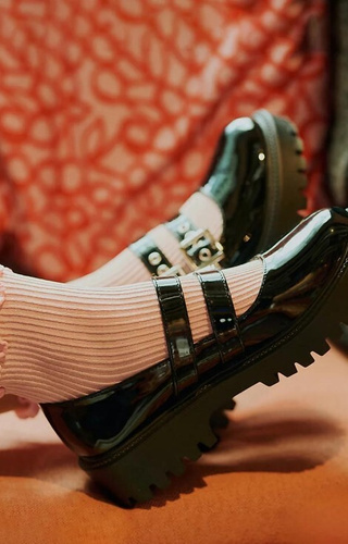 577 Nana Ponožky Gabriella ružové - rebrované, s lurexom a volánikmi