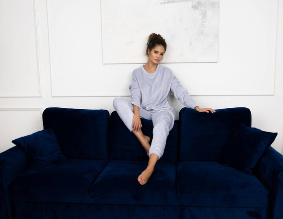 Dámske pyžamo Esme Soft Sensis - sivé